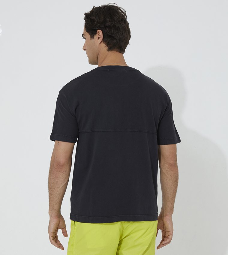 Buy Calvin Klein Institutional Washed T Shirt In Black | 6thStreet Oman
