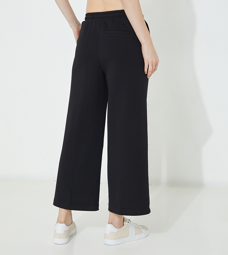 Micro Wide Leg Logo Culottes
