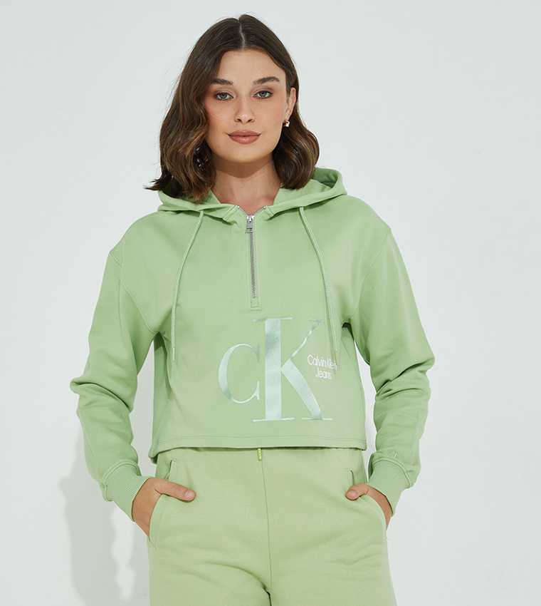 Calvin klein half zip hoodie sale