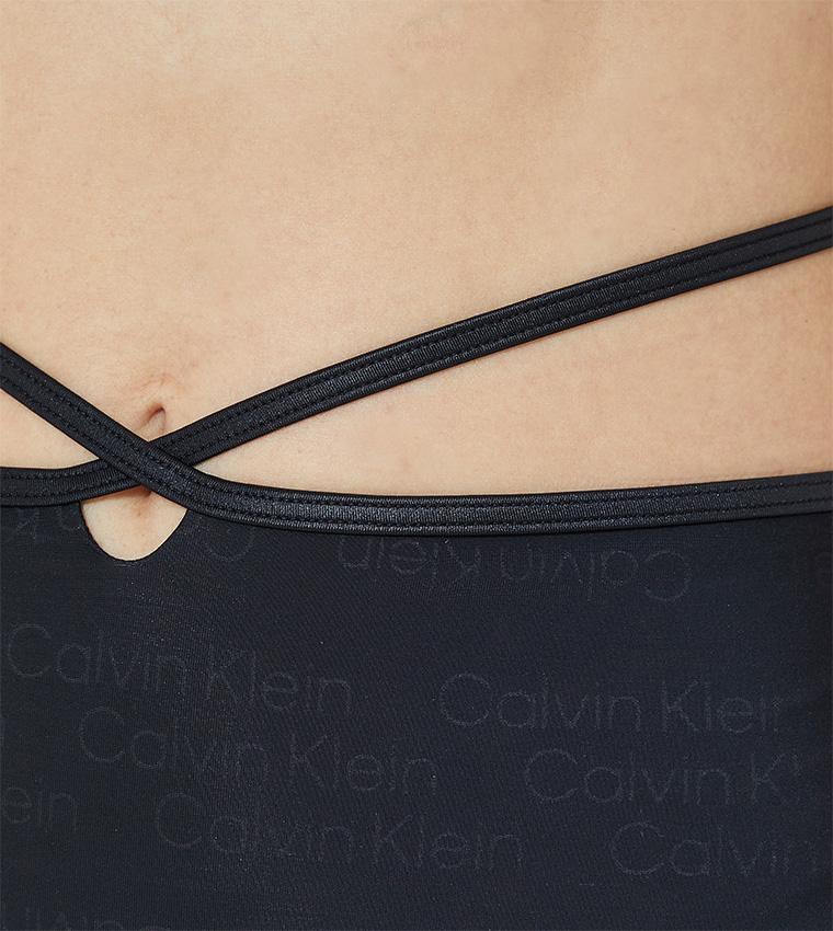 Buy Calvin Klein High Rise Cheeky Bikini Briefs In Black