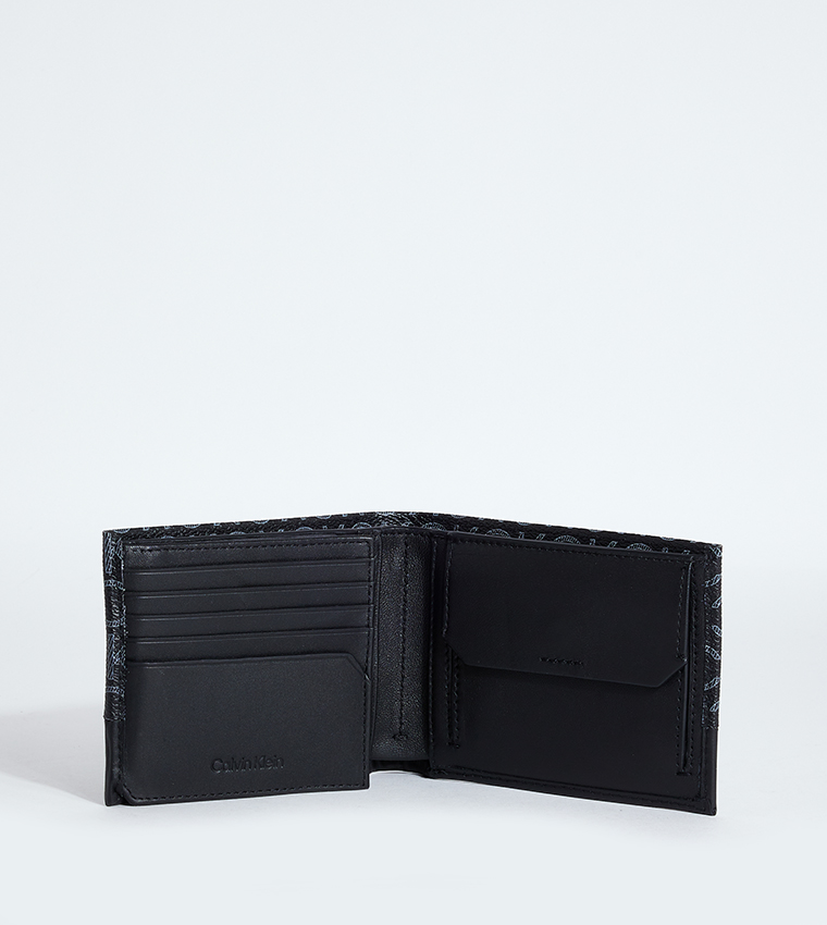 Buy Wallet Bi Mono Fold Black 6thStreet Qatar Klein Subtle | Calvin In