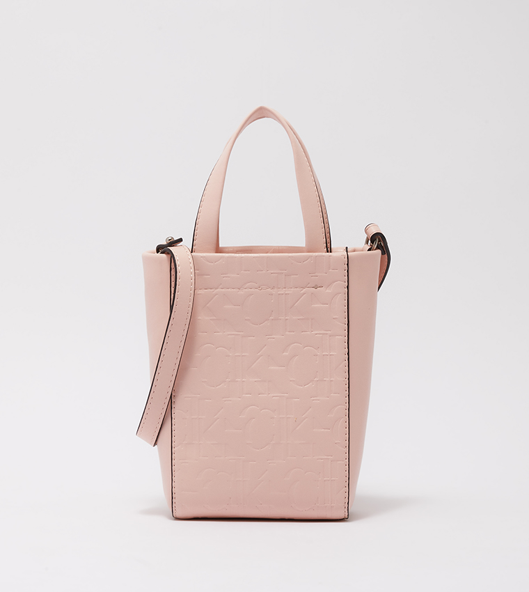 Buy Calvin Klein Sleek Micro Textured Crossbody Bag In Pink | 6thStreet  Kuwait