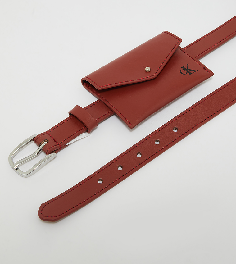 Calvin klein store pouch belt