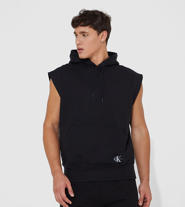 Calvin klein deals sleeveless hoodie