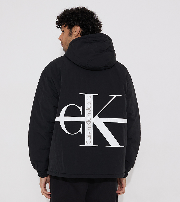 Calvin klein windbreaker clearance jacket with block logo