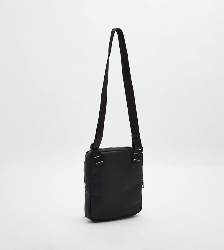 Buy Calvin Klein Logo Detail Ultralight Crossbody Bag In Black ...