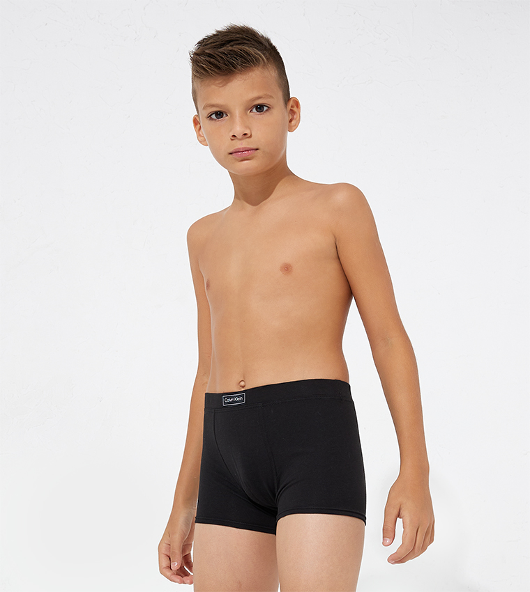 Pack of 2 Boy's Printed Waistband Trunks