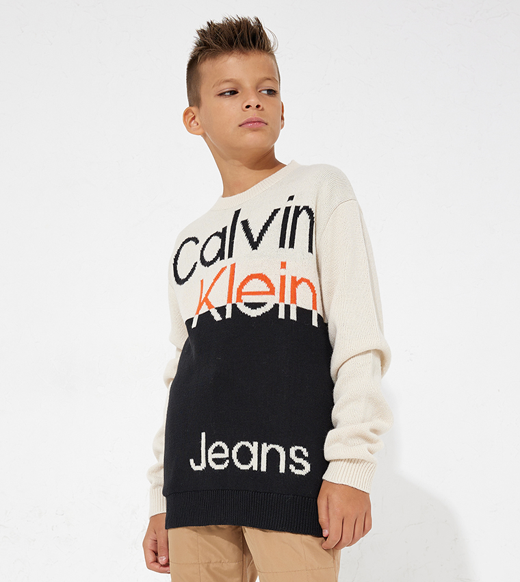 Calvin klein color sales block sweater