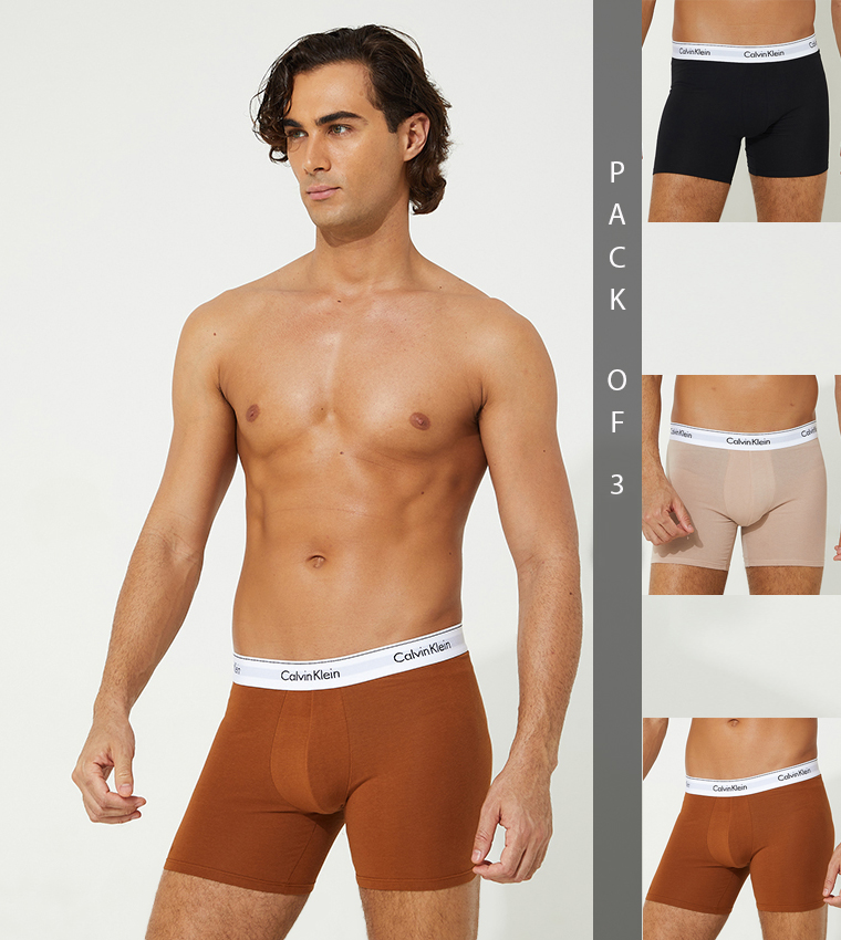 Buy Calvin Klein Pack Of 3 Boxer Briefs In Multiple Colors 6thStreet Bahrain