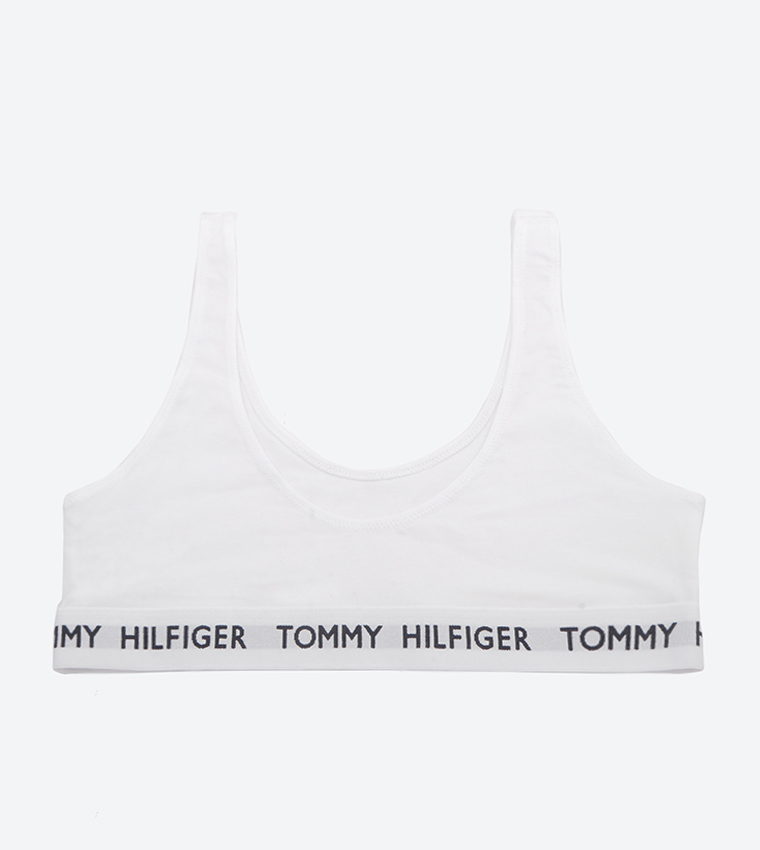 Tommy Hilfiger Bralettes Padded Triangle Bra PVH Classic White