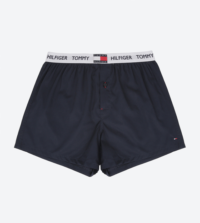Buy Tommy Hilfiger Woven Boxer Boxers Navy Blazer In Blue | 6thStreet Oman