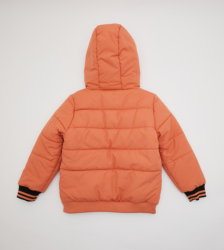 Orange puffer outlet jacket boys