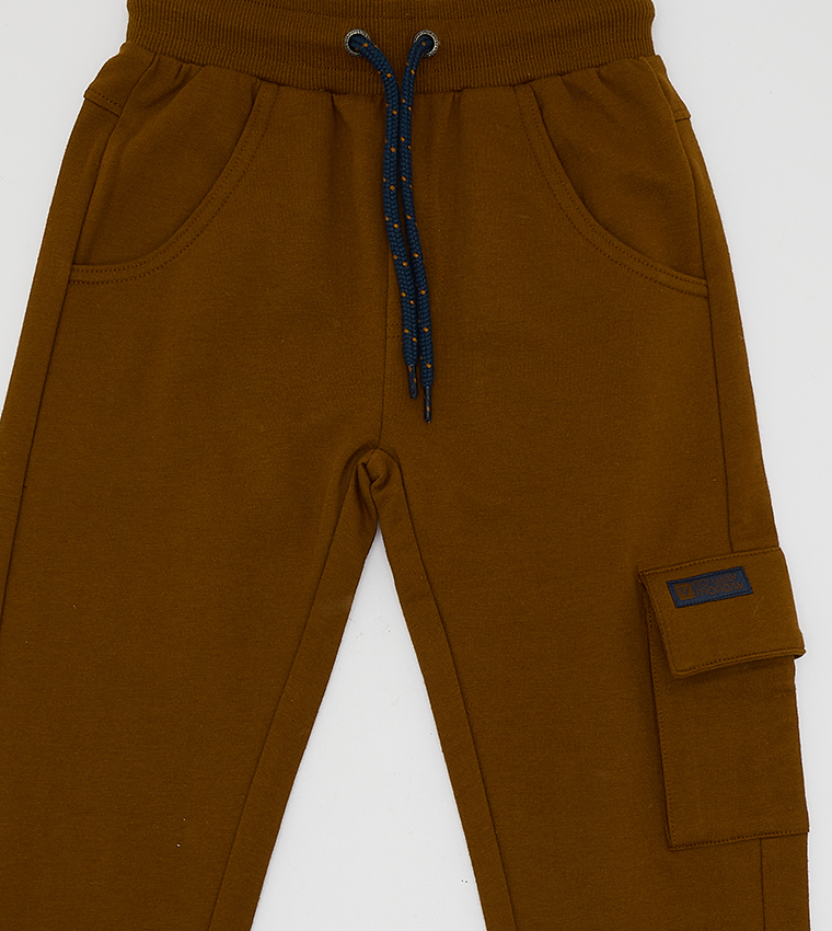 Cargo Joggers with Elasticated Drawstring Waist