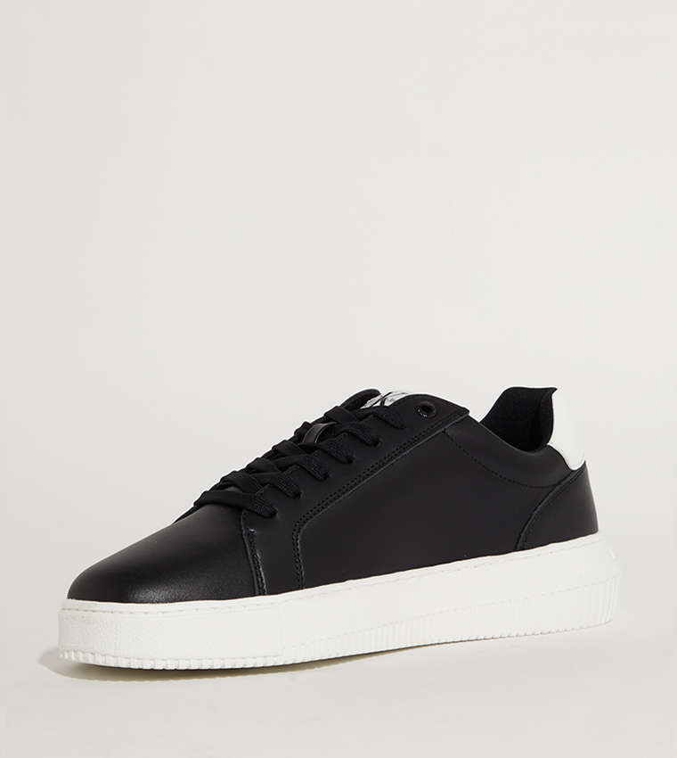 Monogram Printed Lace Up Sneakers