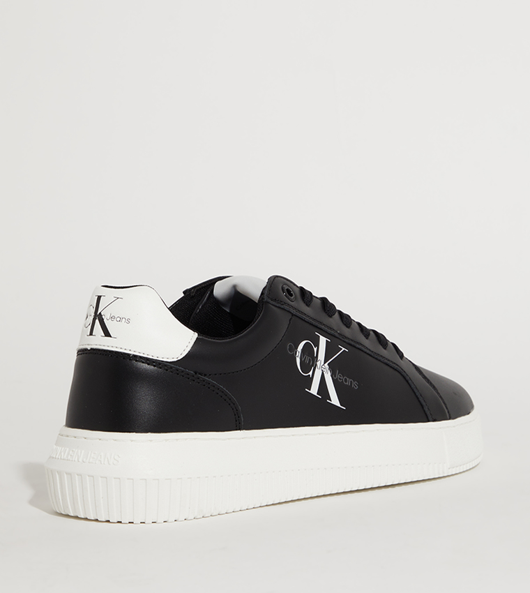 Monogram Printed Lace Up Sneakers