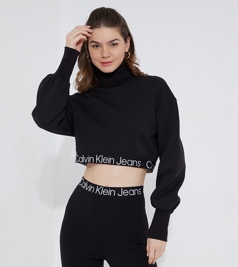 Calvin klein store crop sweatshirt