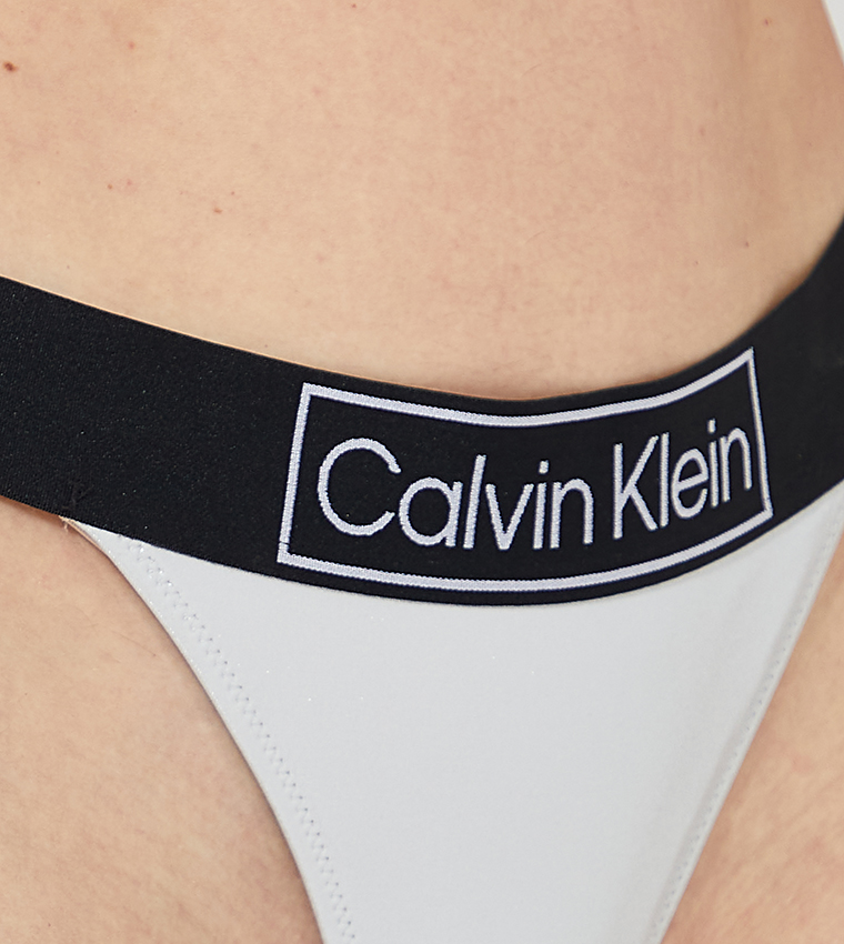 Calvin klein Brazilian Logo Bikini Bottom Black