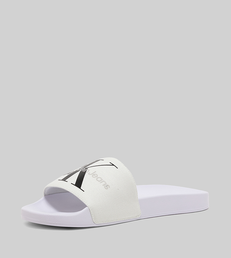 Logo Detail Open Toe Slides
