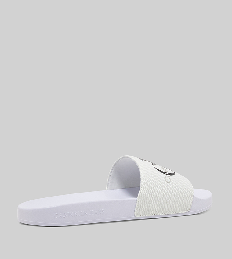 Logo Detail Open Toe Slides