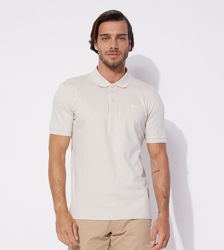 Slim fit clearance white polo