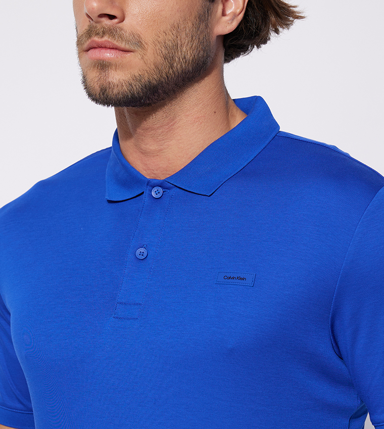 Calvin klein blue hotsell polo shirt