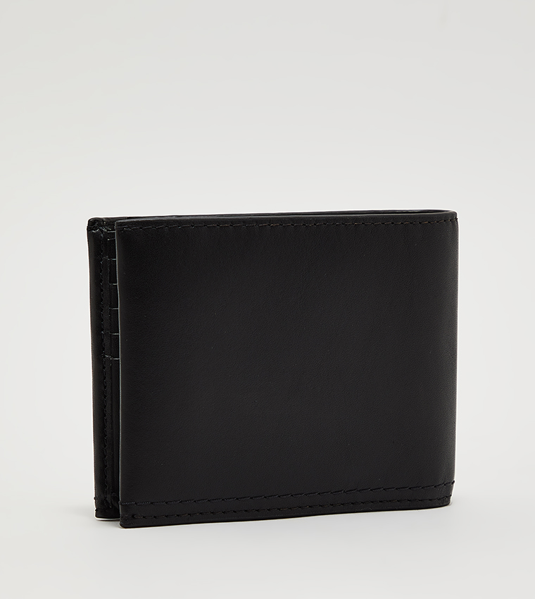 Buy Calvin Klein Logo Detail Bi Fold Wallet In Black | 6thStreet UAE