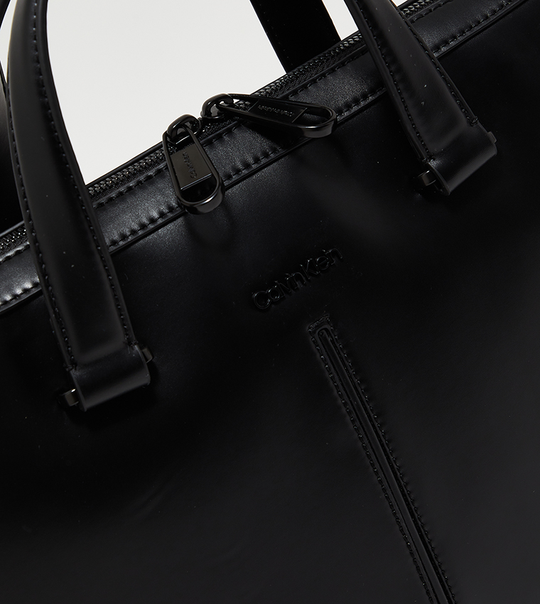 Leather Median Laptop Bag