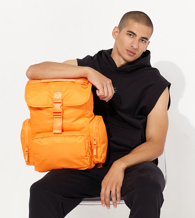 Calvin klein orange discount backpack