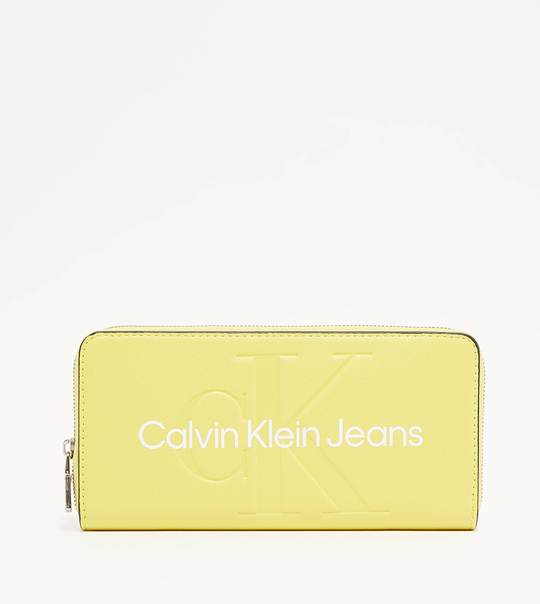 Calvin klein outlet yellow wallet