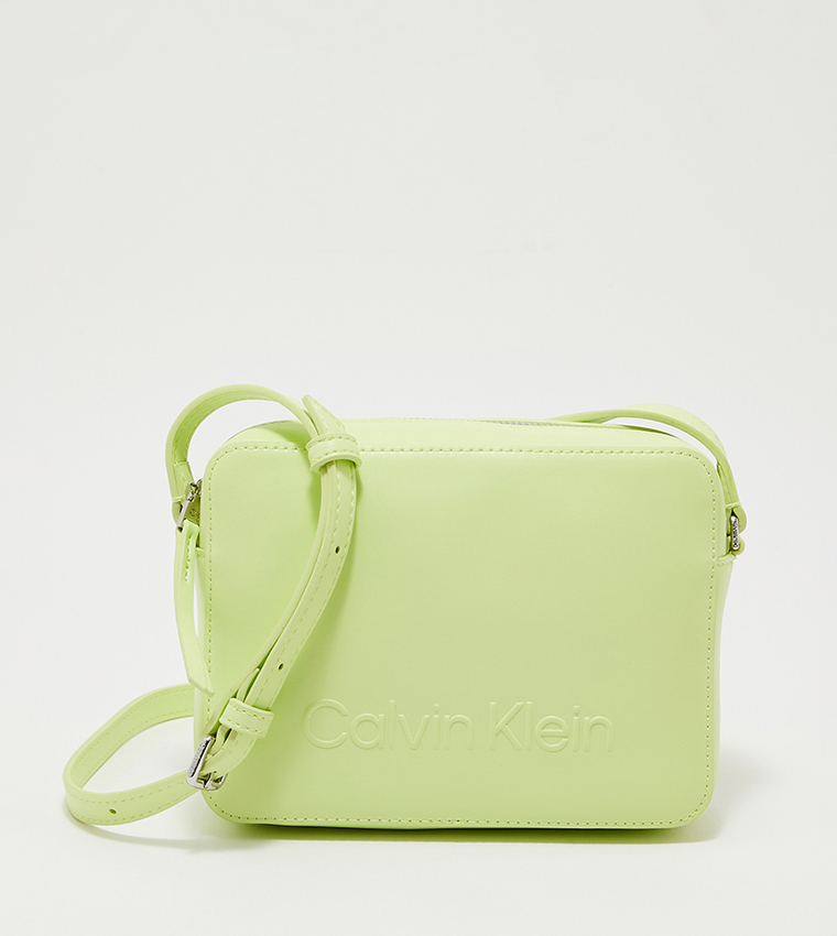 Buy Calvin Klein Logo Embossed Camera Bag In Green 6thStreet UAE