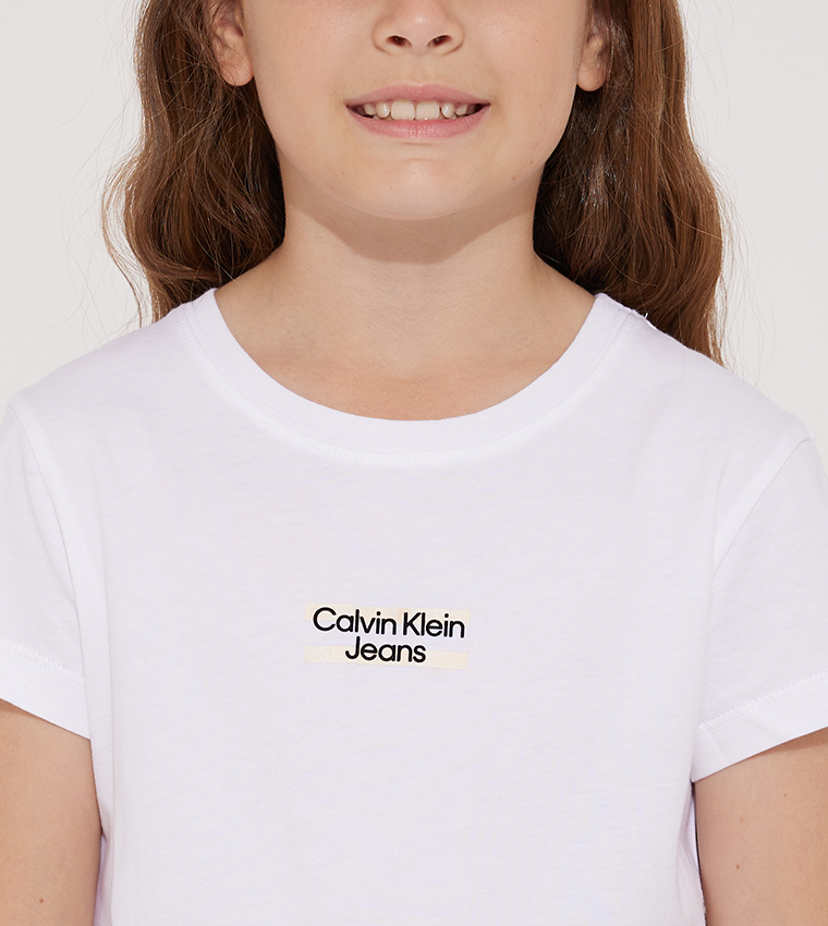 Calvin klein slim cheap fit white t shirt