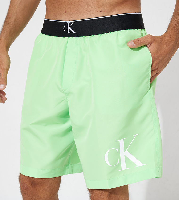 Logo Waistband Swim Shorts