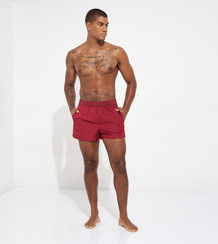 calvin klein waistband swim shorts