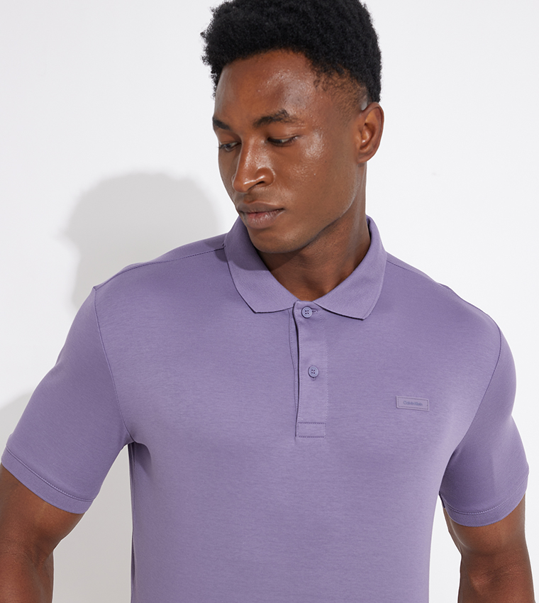 Lacoste Slim Fit Purple hotsell Polo