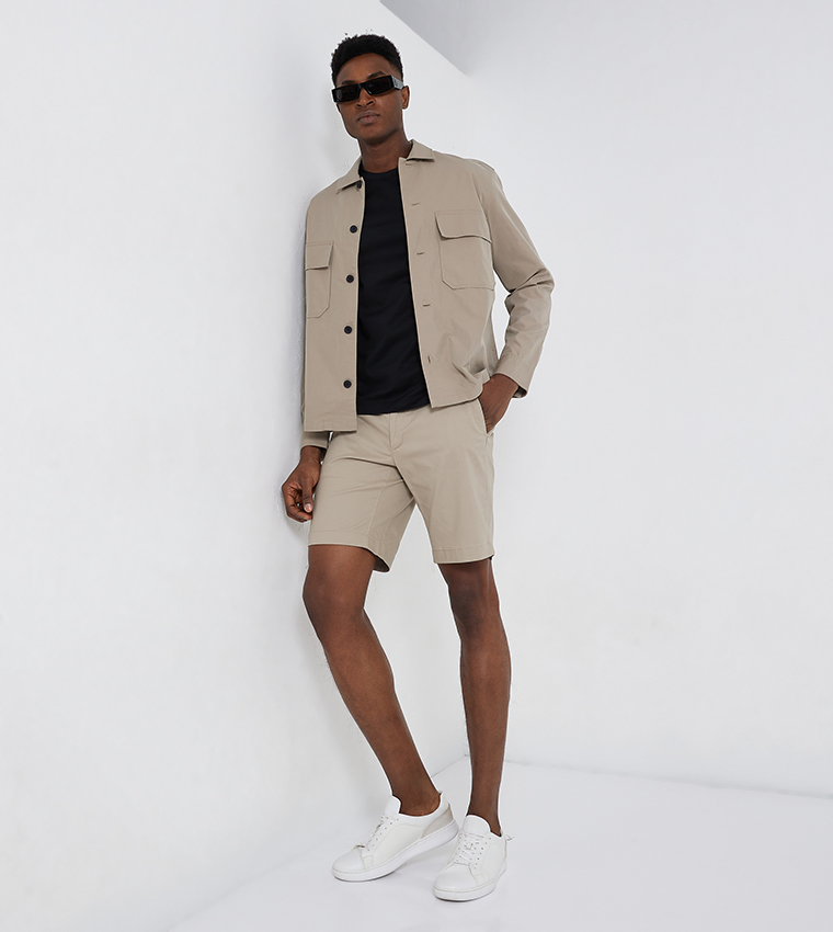 Calvin Klein Mens Oversized Shirt Jacket Buy Calvin Klein Pocket