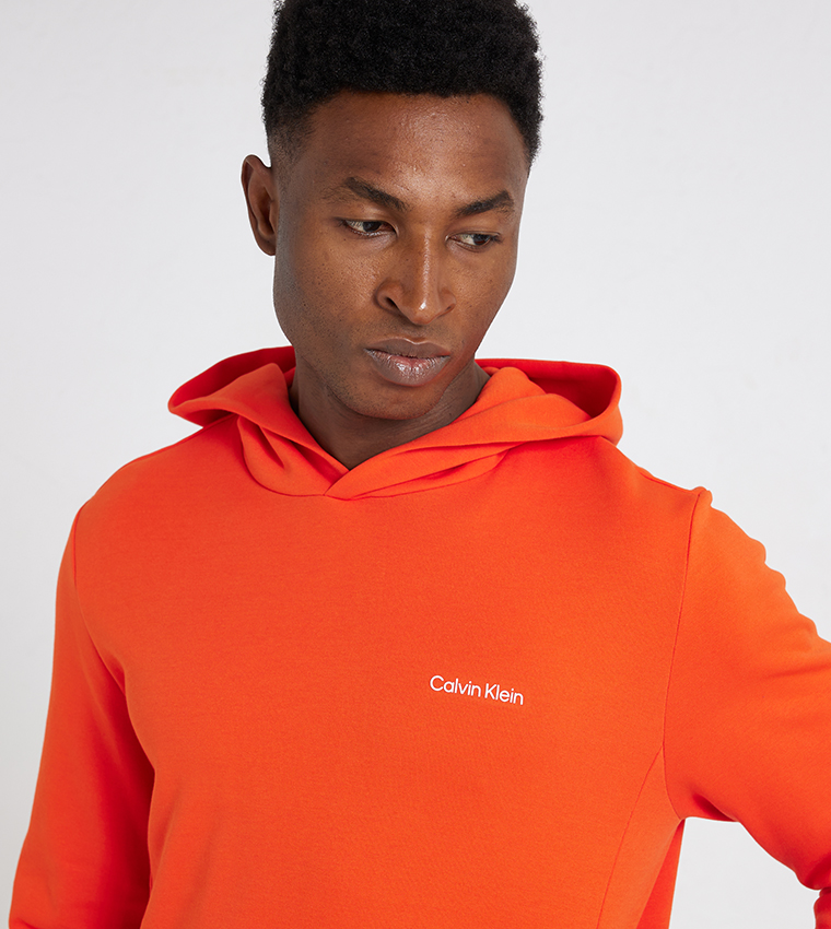 Calvin klein hot sale orange hoodie