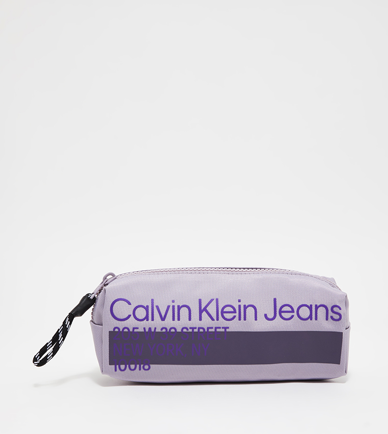 Buy Calvin Klein Printed Pencil Case In Purple 6thStreet UAE