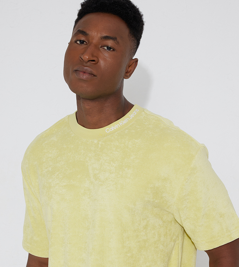 Logo Embroidered Toweling T-Shirt