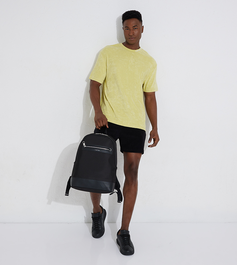 Logo Embroidered Toweling T-Shirt