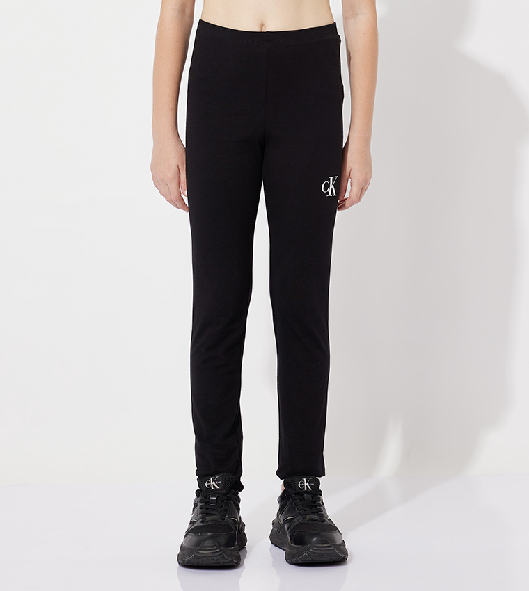 Logo Printed High Waist Leggings