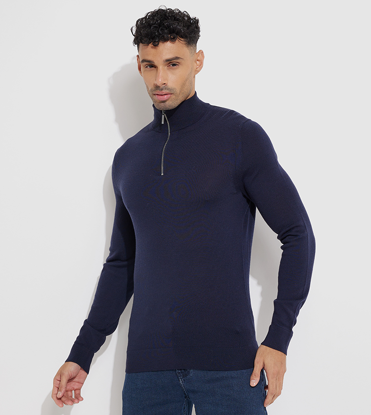 Calvin klein cheap half zip sweater