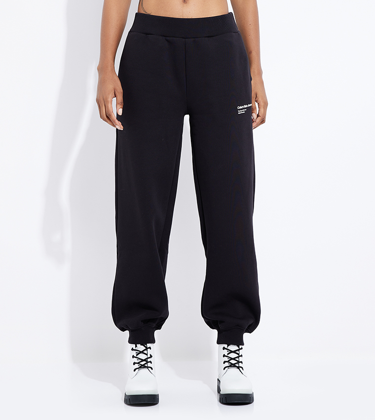 Buy Calvin Klein Jeans GALAXY Logo Print Joggers In Black 6thStreet UAE