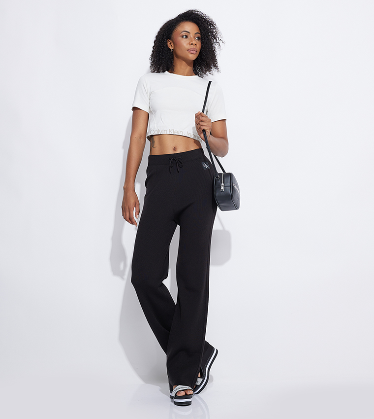 Calvin klein crop top cheap t shirt