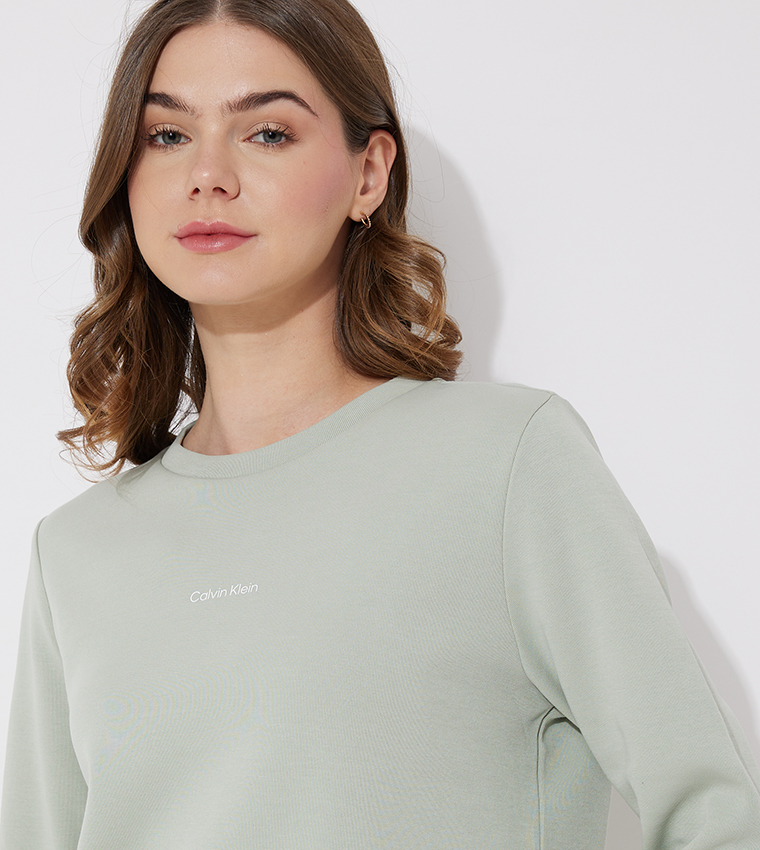 Calvin klein store sweatshirt green