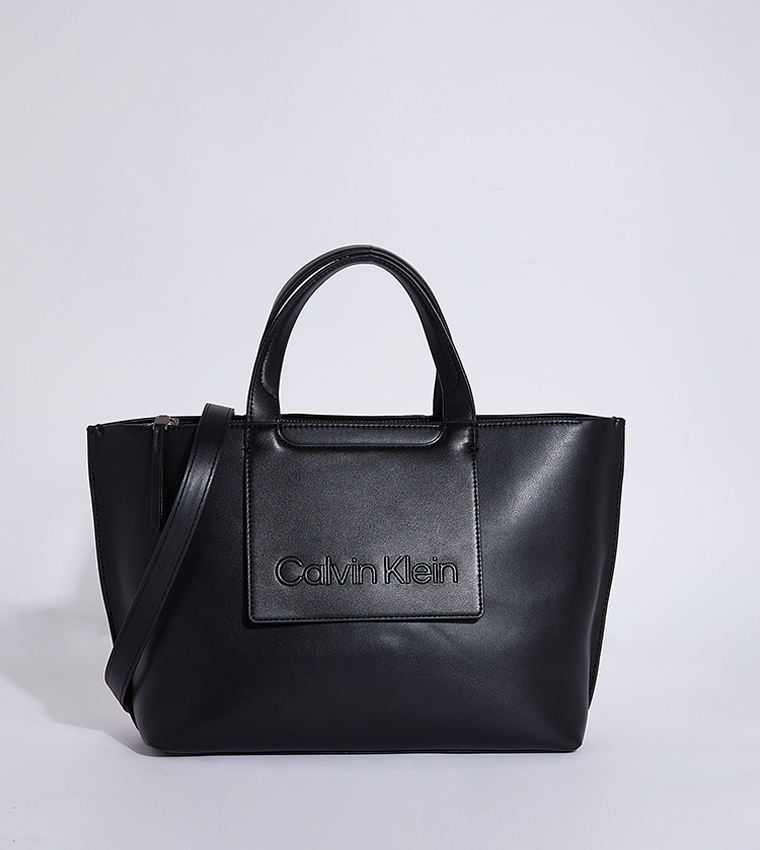 Buy Calvin Klein Logo Detail Tote Bag In Black | 6thStreet UAE