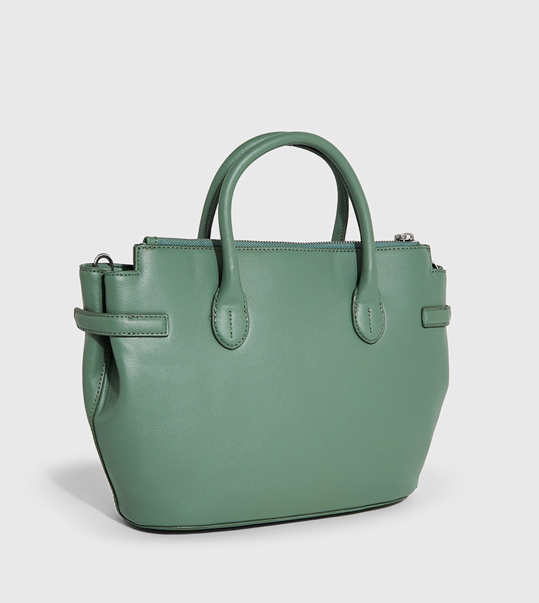 Buy Calvin Klein Logo Detail Tote Bag In Green 6thStreet UAE