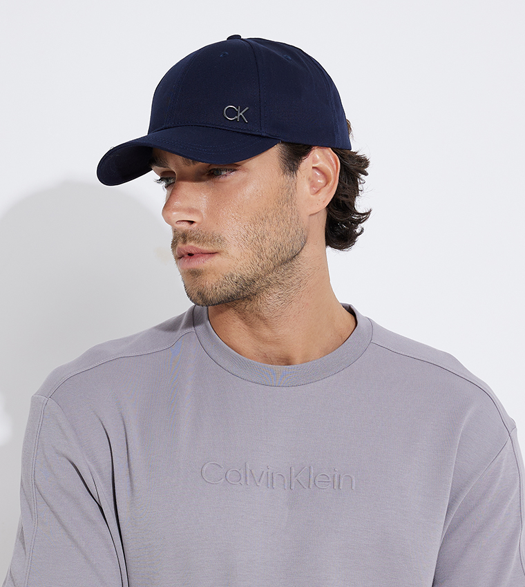 Buy Calvin Klein Logo Detail Baseball Cap In Navy | 6thStreet UAE