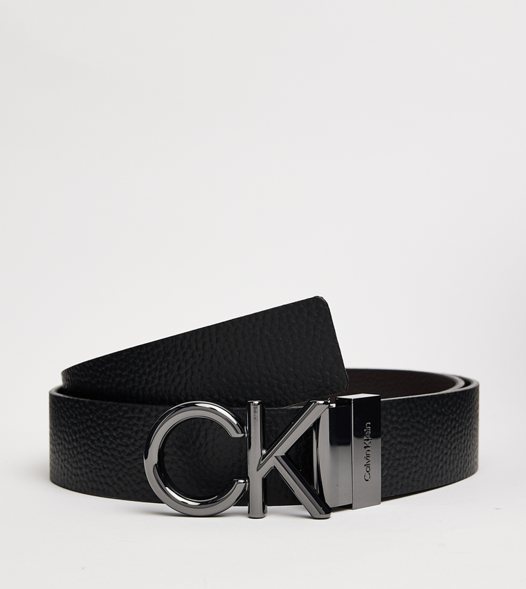 Monogram Metal Reversible Belt