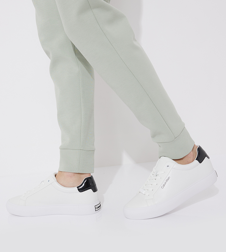 Logo Detail Lace-Up Sneakers