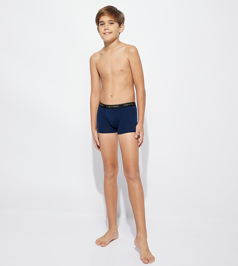 Buy Calvin Klein Pack Of 5 Logo Waistband Trunks In Multiple
